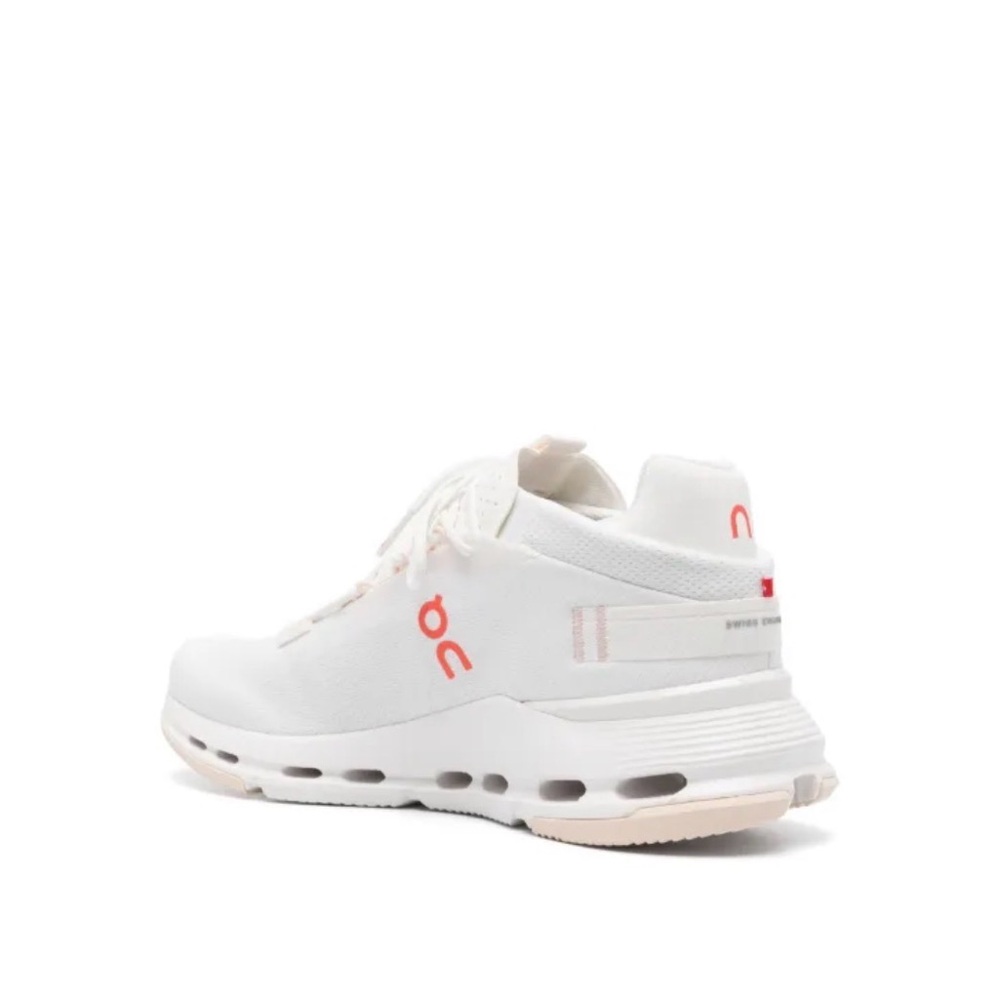 On Cloudnova 2 sneakers MEN white/flame shoes running cloud orange - Picture 2 of 7